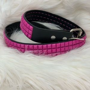 2 studded belts